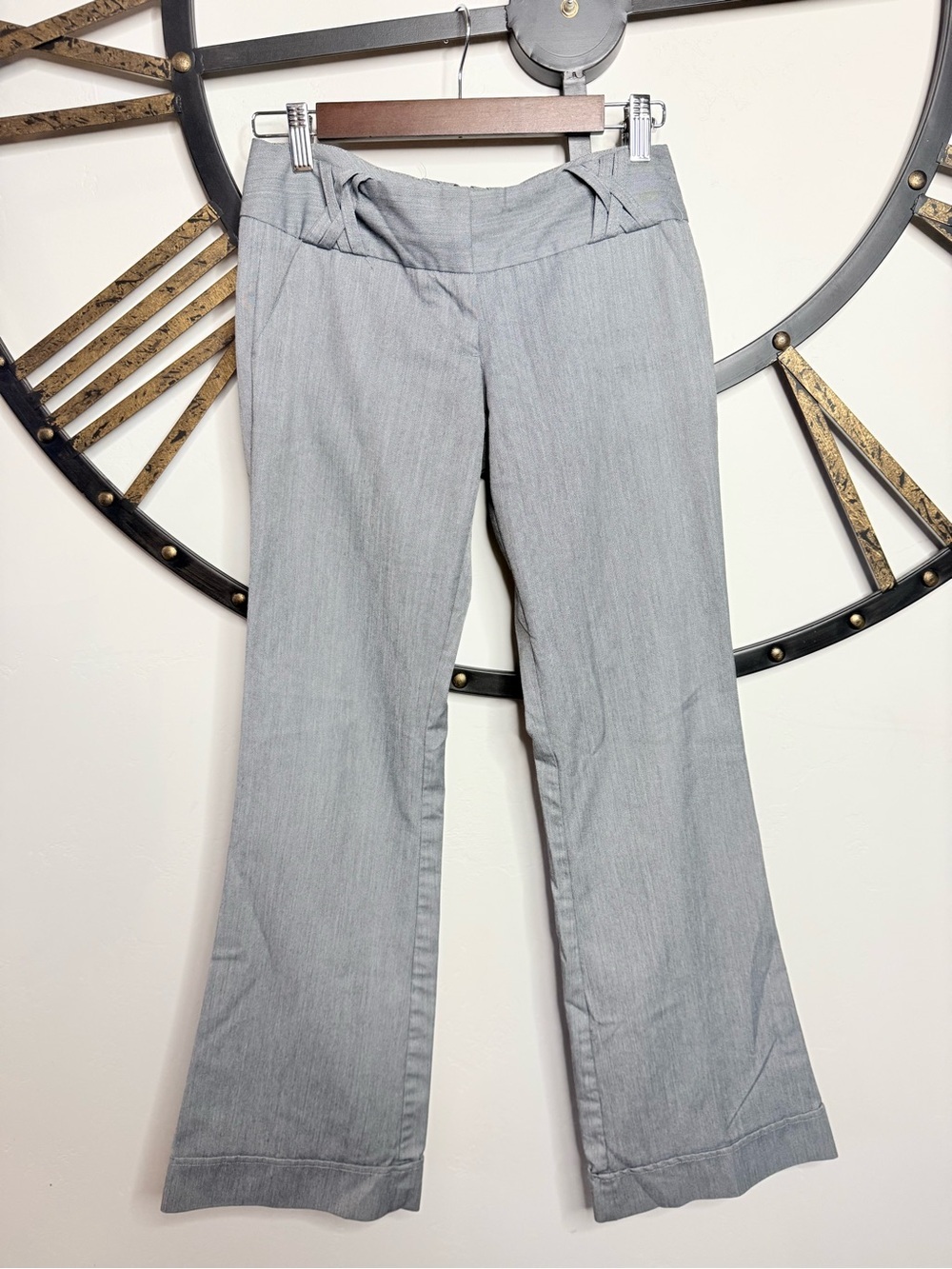 Charlotte Russe y2k Light Gray Boot Cut Dress Pants